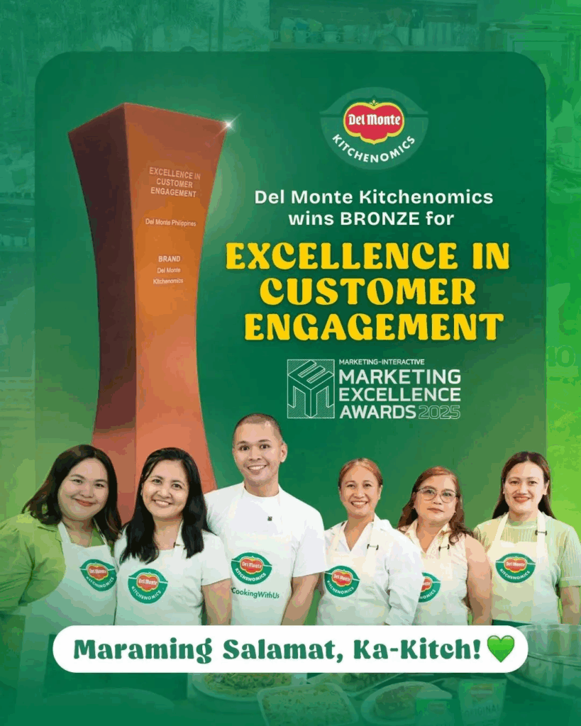 Del Monte Kitchenomics wins Bronze for Excellence in Customer Engagement at the Marketing Excellence Awards 2025