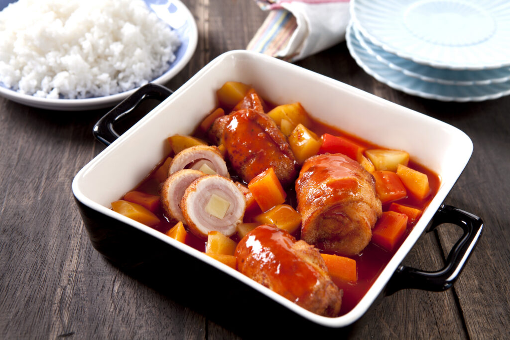Chicken Cordon Bleu Afritada