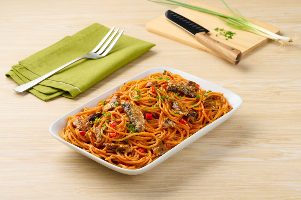 Spicy Sardine Spaghetti