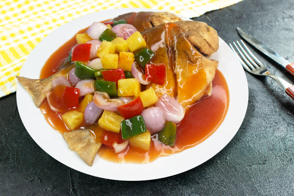 Sweet & Sour Pampano with Pine
