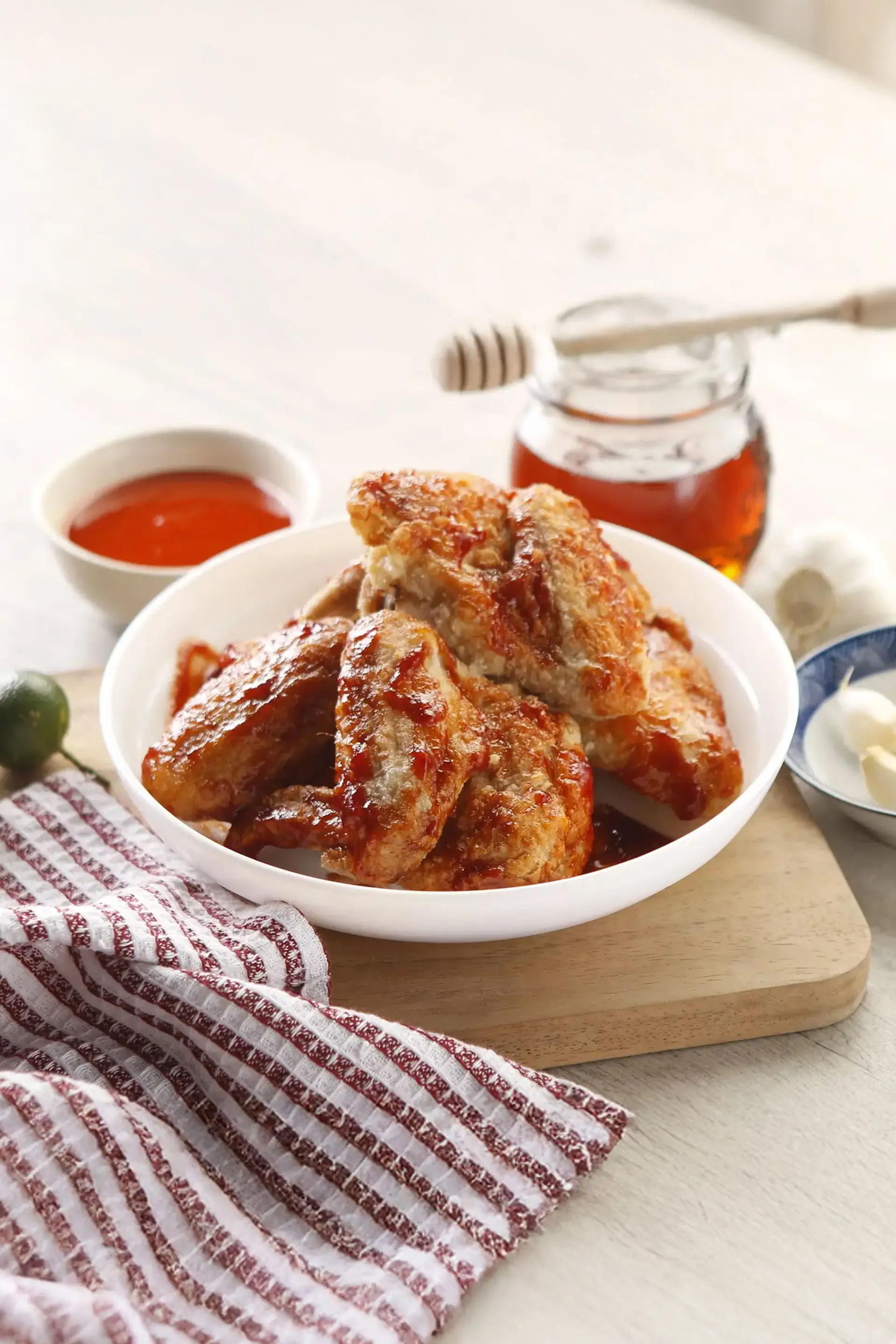 Spicy Honey Garlic Wings
