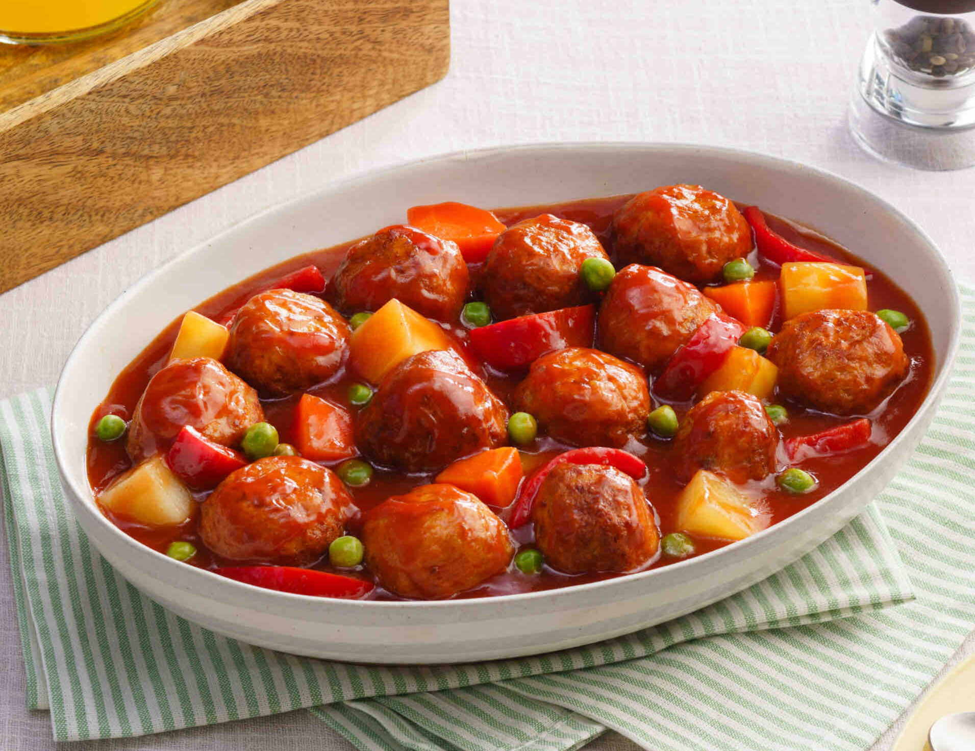 Chicken Bola-Bola Afritada