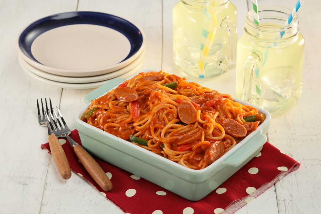 Chicken Hotdog Spaghetti